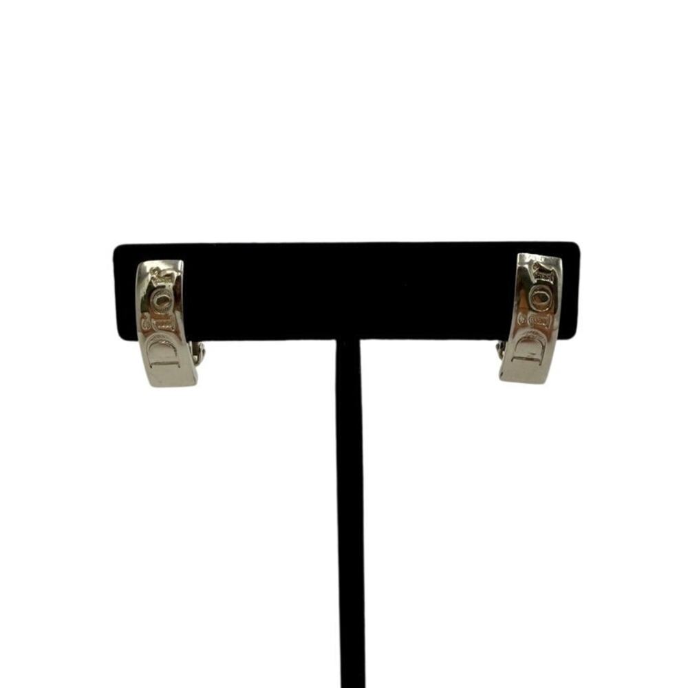 Christian Dior Vintage Logo Clip-On Earrings